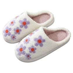 Hausschuhe Damen Winter - Haushaltsschuhe Memory Foam Pantoffeln Mit Polar Fleece-Futter Winter Warm Badeschuhe Trendiger Slipper Cartoon Plüsch Hausschuhe Indoor Pantoffeln Hauspantoffeln von HUyydza