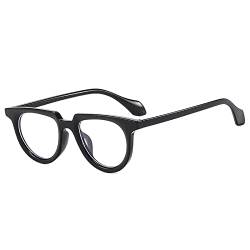 HVTVTLA Ovale Sonnenbrille für Damen, Jelly-Farbtöne, UV400, modische Punk-Sonnenbrille für Herren, schwarz, klar, Einheitsgröße von HVTVTLA