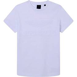 HACKETT LONDON Jungen Amr Emboss Tee T-Shirt, White, 2 Years von Hackett London