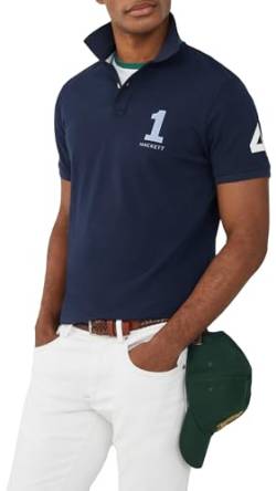 Hackett London Herren Heritage 1234 Polo, Blue (Navy), XL von Hackett London