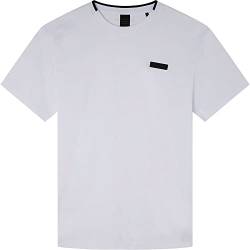 Hackett London Men's Hs Badge Tee T-Shirt, Weiß, XS von Hackett London