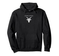 Baphomet Blessings - Minimalistisches sarkastisches Pentagramm Satan Pullover Hoodie von Hail Satan 666 Occult Atheist Apparel Gifts