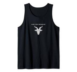 Dark Side Enthusiast Baphomet - Minimalistisches Pentagramm Satan Tank Top von Hail Satan 666 Occult Atheist Apparel Gifts