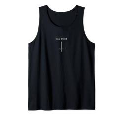 Heil Satan, umgekehrtes Kreuz - Minimalistischer Satan Tank Top von Hail Satan 666 Occult Atheist Apparel Gifts