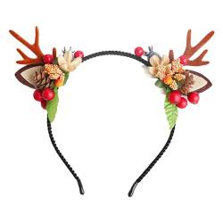 Weihnachtsstirnbänder, Weihnachten Haarreif Rentier, Weihnachts Haarreif, Weihnachts-Stirnbänder Mit Rentier-Motiv, Headbands, Rentier Geweih Stirnband Favors Für Erwachsene Und Kinde von Hailerio