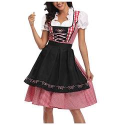 Rotes Samt Kleid Damen Halloween Oktoberfest Kleid Body Sculpting Bühnenkostüm Kostüm Kleid Elegant Kinder von Haiorziyou