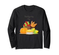 Herbst ist da - Hallo Herbst - Waldtiere gefallene Blätter Langarmshirt von Hallo Autumn - Fallen Leaves