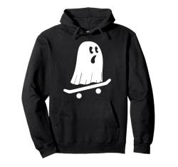 Ghost Skateboard Lazy Halloween Junge Mädchen Skateboard Ghost Pullover Hoodie von HalloooweeenTeez