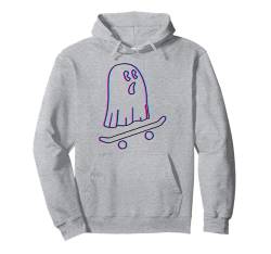 Ghost Skateboard Lazy Halloween Junge Mädchen Skateboard Ghost Pullover Hoodie von HalloooweeenTeez