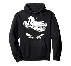 Ghost Skateboard Lazy Halloween Junge Mädchen Skateboard Ghost Pullover Hoodie von HalloooweeenTeez