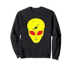 Grünes Alien UFO Body Lazy Halloween Kostüm Last Minute UFO Sweatshirt von Halloooweeenteez