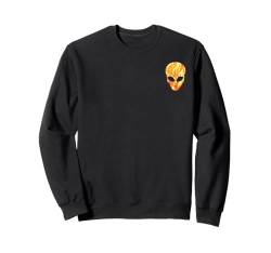 Grünes Alien UFO Body Lazy Halloween Kostüm Last Minute UFO Sweatshirt von Halloooweeenteez