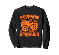 Pumpkin Smasher Easy Halloween Kostüm Kinder Monster Truck Sweatshirt von Halloooweeenteez