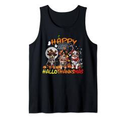 Happy Halloween Thanksgiving Christmas Australian Cattle Dog Tank Top von Hallothankmas Costume Dog Lover Men Women Kids