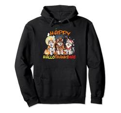 Happy Halloween Thanksgiving Christmas Siberian Husky Xmas Pullover Hoodie von Hallothankmas Costume Dog Lover Men Women Kids