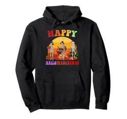 Hallothanksxmas Skelett Halloween Thanksgiving Weihnachten Pullover Hoodie von Hallothanksxmas Halloween Thanksgiving Christmas