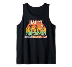 Happy Hallothanksxmas Halloween Thanksgiving Weihnachten Tank Top von Hallothanksxmas Halloween Thanksgiving Christmas