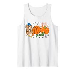 Boo Halloween Bascket Gruseliges Halloween Retro Groovy Kostüm Tank Top von Halloween Adult Costume