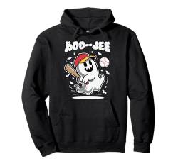 BooJee Baseball Ghost Halloween Lustiges Retro Groovy Kostüm Pullover Hoodie von Halloween Adult Costume