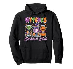 Hexen Cocktail Club Retro Halloween Groovy Kostüm Kürbis Pullover Hoodie von Halloween Adult Costume