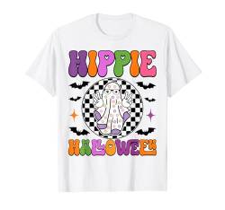 Hippie Halloween Groovy Ghost Erwachsenenkostüm Herren Damen T-Shirt von Halloween Adult Costume