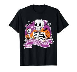 Nightmare Before Coffee Halloween Groovy Kostüm Herren Damen T-Shirt von Halloween Adult Costume