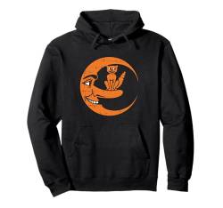 Katze Mond Halloween Design Lustiges Orange Haustier Tier Pullover Hoodie von Halloween Cat Design Men Women Kids