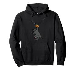 Schwarze Katze Halloween Design Lustiger Kürbis Pullover Hoodie von Halloween Cat Design Men Women Kids