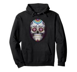 Sugar Skull Calavera Dia de Los Muertos Tag der Toten Pullover Hoodie von Halloween Cinco de Mayo Boys Girls Men Women Tees