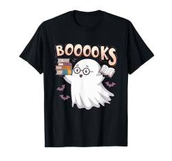 Lustige Halloween Ghost Reading Booooks T-Shirt von Halloween Costume Boys Girls Men Women Tees Gifts