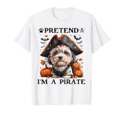 Pretend I'm A Pirate Havanese Funny Halloween Pirate Costume T-Shirt von Halloween Costume Dog Lover Pirate Men Women Kids