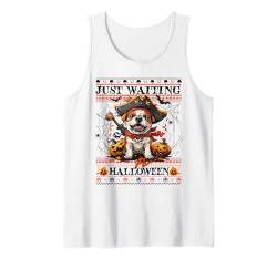 Funny Just Waiting For Halloween Boxer Pirate Spooky Vibe Tank Top von Halloween Costume Spooky Season Men Women Kids