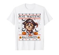 Funny Just Waiting For Halloween Havanese Pirate Spooky Vibe T-Shirt von Halloween Costume Spooky Season Men Women Kids