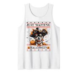 Just Waiting For Halloween Chihuahua Pirate Spooky Vibe Tank Top von Halloween Costume Spooky Season Men Women Kids