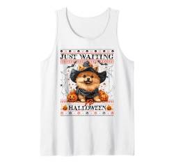 Just Waiting For Halloween Pomeranian Pirate Spooky Vibe Tank Top von Halloween Costume Spooky Season Men Women Kids