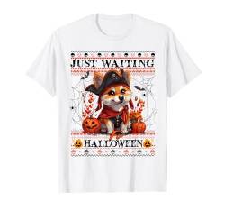 Just Waiting For Halloween Shiba Inu Pirate Spooky Vibe T-Shirt von Halloween Costume Spooky Season Men Women Kids