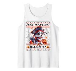 Just Waiting For Halloween Siberian Husky Pirate Spooky Vibe Tank Top von Halloween Costume Spooky Season Men Women Kids