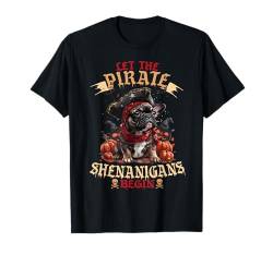 Let The Pirate Shenanigans Begin French Bulldog Halloween T-Shirt von Halloween Costume Spooky Season Men Women Kids