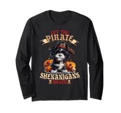 Let The Pirate Shenanigans Begin Havanese Halloween Pirate Langarmshirt von Halloween Costume Spooky Season Men Women Kids