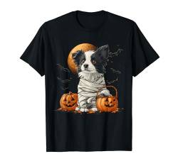 Mummy Border Collie Pumpkin Scary Halloween Dog Lovers Gifts T-Shirt von Halloween Costume Spooky Season Men Women Kids