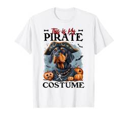 This is My Pirate Costume Doberman Pinscher Halloween Pirate T-Shirt von Halloween Costume Spooky Season Men Women Kids