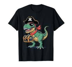 Lustiges Halloween Jungen Kinder Kleinkinder Dinosaurier Trex Pirat T-Shirt von Halloween Costume