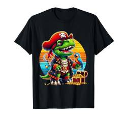 Lustiges Halloween Jungen Kinder Kleinkinder Dinosaurier Trex Pirat T-Shirt von Halloween Costume