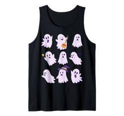 Geist Halloween Lila Orange Lavendel Frauen Mädchen Geister Tank Top von Halloween Costumes Shopp