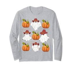 Halloween Ghost Fall Kürbis Country Western Trinkgeister Langarmshirt von Halloween Costumes Shopp