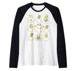 Irish Ghost Halloween-Hüte, Kleeblatt, lustige Geister Raglan von Halloween Costumes Shopp