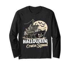 Halloween Cruise Squad Gruselige Kürbiskreuzfahrt Langarmshirt von Halloween Cruise Squad Gruselige