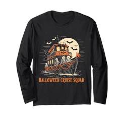 Halloween Cruise Squad Gruselige Kürbiskreuzfahrt Langarmshirt von Halloween Cruise Squad Gruselige