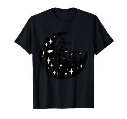 Gruseliger Mond Halloween Design Gruseliger Kürbis Geist Hexe Katze T-Shirt von Halloween Design Men Women Kids