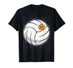 Volleyball Halloween Design Gruseliger Kürbis T-Shirt von Halloween Design Men Women Kids